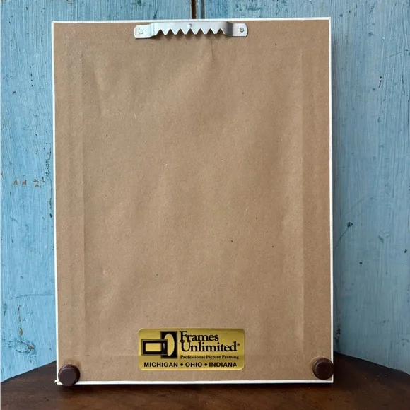 Pretty Artisan “Woman in White” Professionally Framed Art Piece - Picture 8 of 9